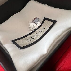 Gucci Trademark Heart-Shaped Earrings